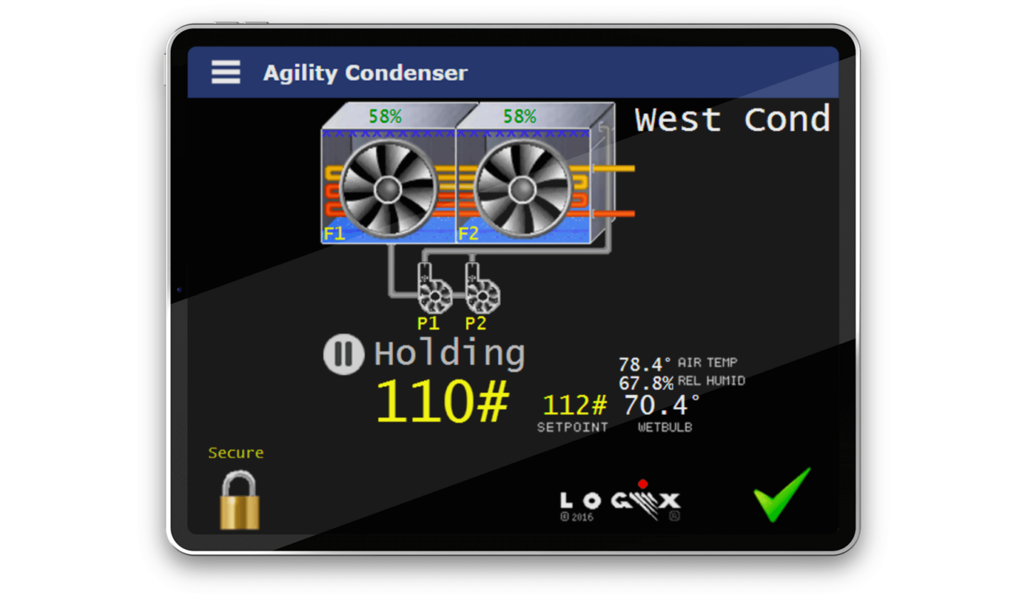 Agility™ Condenser Controller Screen