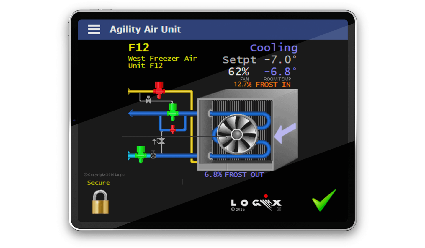 Agility™ Evaporator Controller Screen